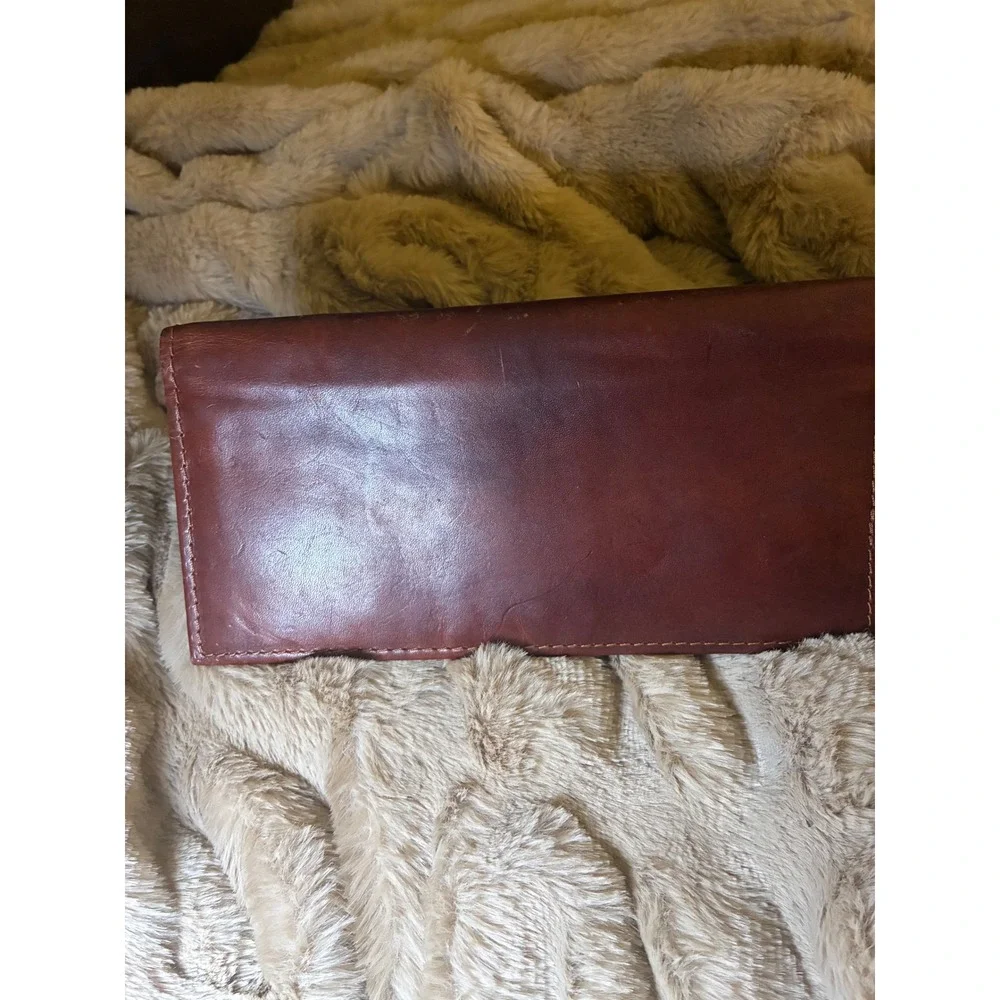Remington Mens Leather Super Jumbo Wallet 12 GA Shotgun Shell Accent Brown Black